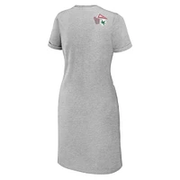 Women's WEAR by Erin Andrews Heather Gray Ohio State Buckeyes Knotted T-Shirt Dress