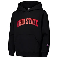 Youth Champion Black Ohio State Buckeyes Basic Arch Hoodie