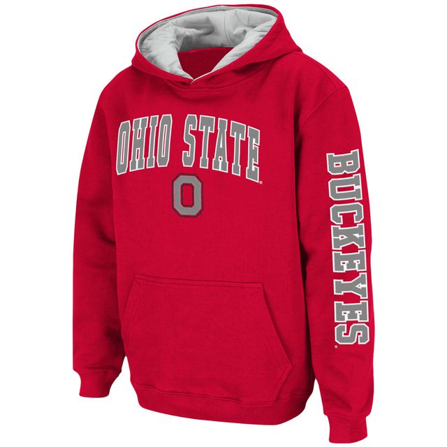 Sweat à capuche Colosseum Scarlet Ohio State Buckeyes 2-Hit pour jeune