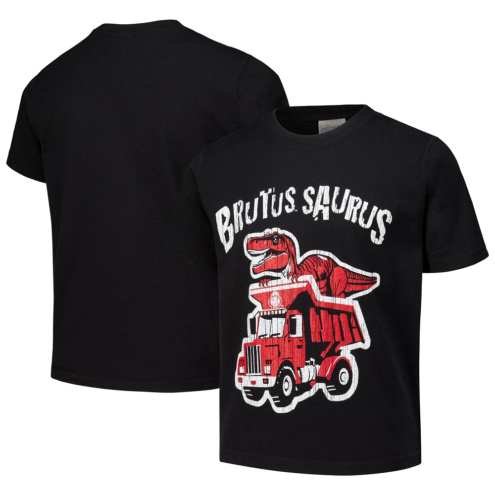 T-shirt noir pour jeunes ComfortWash Ohio State Buckeyes Dino Truck