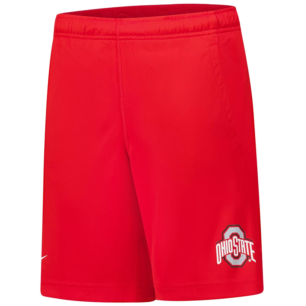 Youth Nike  Scarlet Ohio State Buckeyes Fly Performance Shorts