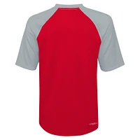 T-shirt à manches raglan Mecca Dunes Rash Guard Scarlet Ohio State Buckeyes pour jeune