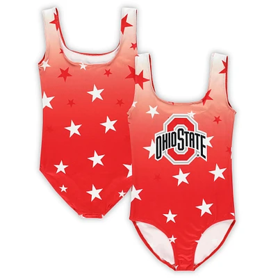 Justaucorps de danse ZooZatz Scarlet Ohio State Buckeyes pour jeunes