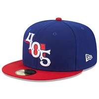 Men's New Era Blue Oklahoma City Dodgers Authentic Collection Alternate Logo 59FIFTY Fitted Hat