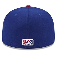 Men's New Era Blue Oklahoma City Dodgers Authentic Collection Alternate Logo 59FIFTY Fitted Hat