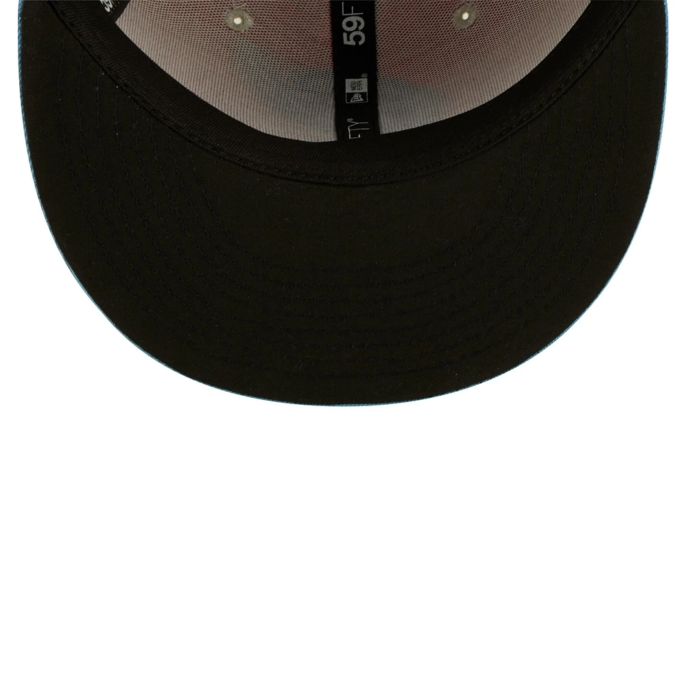 Men's New Era Orange/Light Blue Cielo Azul De Oklahoma City Copa La Diversion 59FIFTY Fitted Hat
