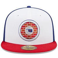 Men's New Era White/Red Oklahoma City Dodgers Marvel x Minor League 59FIFTY Fitted Hat