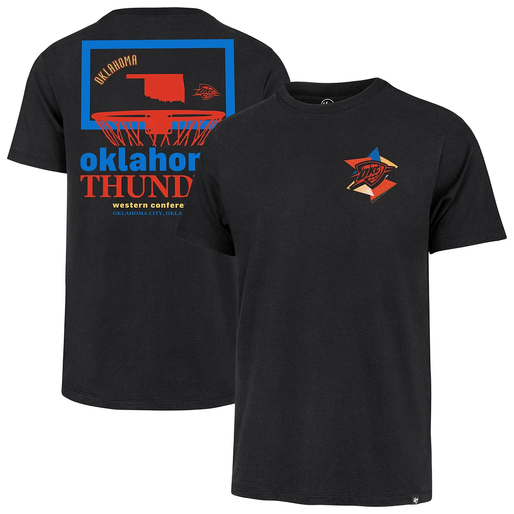 Men's '47 Black Oklahoma City Thunder Edition Backboard T-Shirt