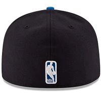 Men's New Era Black/Royal Oklahoma City Thunder Official Team Color 2Tone 59FIFTY Fitted Hat