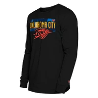 Men's New Era  Black Oklahoma City Thunder 2024/25 Edition Long Sleeve T-Shirt