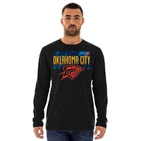 Men's New Era  Black Oklahoma City Thunder 2024/25 Edition Long Sleeve T-Shirt
