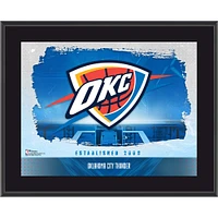 Oklahoma City Thunder Framed 10.5" x 13" Sublimated Horizontal Team Logo Plaque