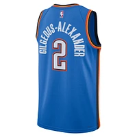 Unisex Nike Shai Gilgeous-Alexander Blue Oklahoma City Thunder Swingman Jersey - Icon Edition