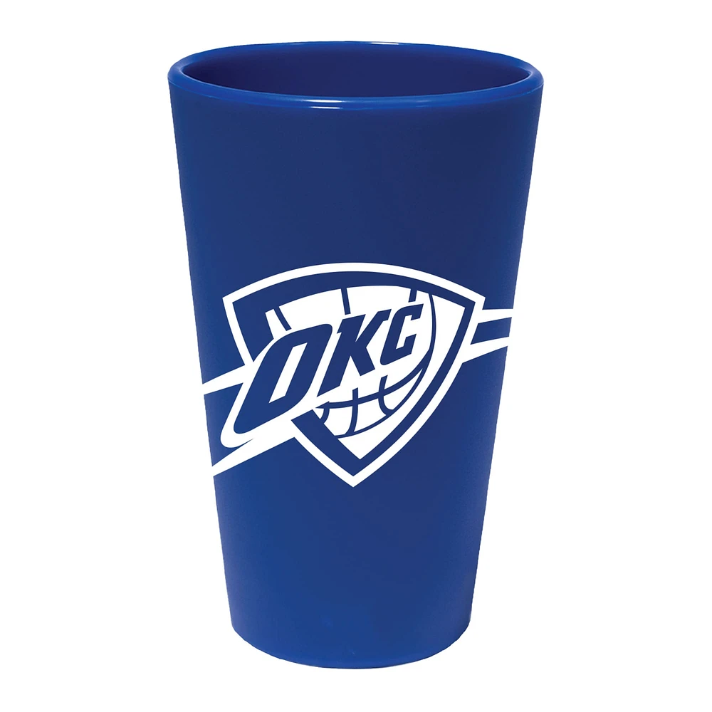 Verre à bière en silicone WinCraft Oklahoma City Thunder de 16 oz. Couleur de l'équipe