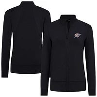 Women's Levelwear Black Oklahoma City Thunder Shine Full-Zip Jacket