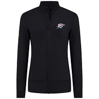 Women's Levelwear Black Oklahoma City Thunder Shine Full-Zip Jacket