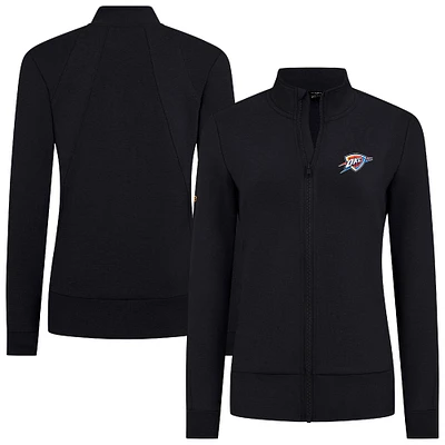 Women's Levelwear Black Oklahoma City Thunder Shine Full-Zip Jacket