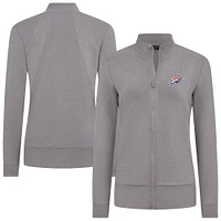 Women's Levelwear Gray Oklahoma City Thunder Shine Full-Zip Jacket