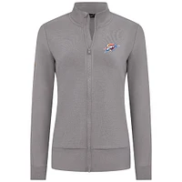 Women's Levelwear Gray Oklahoma City Thunder Shine Full-Zip Jacket