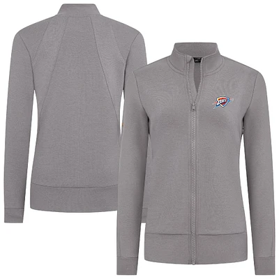 Women's Levelwear Gray Oklahoma City Thunder Shine Full-Zip Jacket