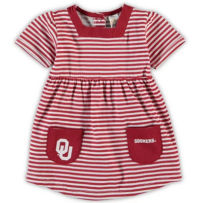 Robe rayée Oklahoma Sooners pour tout-petit avec poches fille