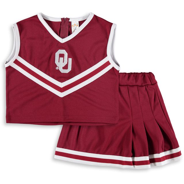 Ensemble deux pièces Cheer Crimson Oklahoma Sooners pour filles