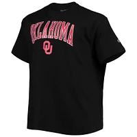 Men's Champion Black Oklahoma Sooners Big & Tall Arch Over Wordmark T-Shirt