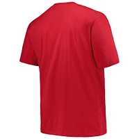 Men's Champion Crimson Oklahoma Sooners Big & Tall Football Helmet T-Shirt