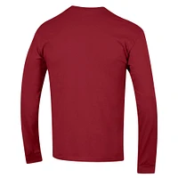 Men's Champion Crimson Oklahoma Sooners High Motor Long Sleeve T-Shirt