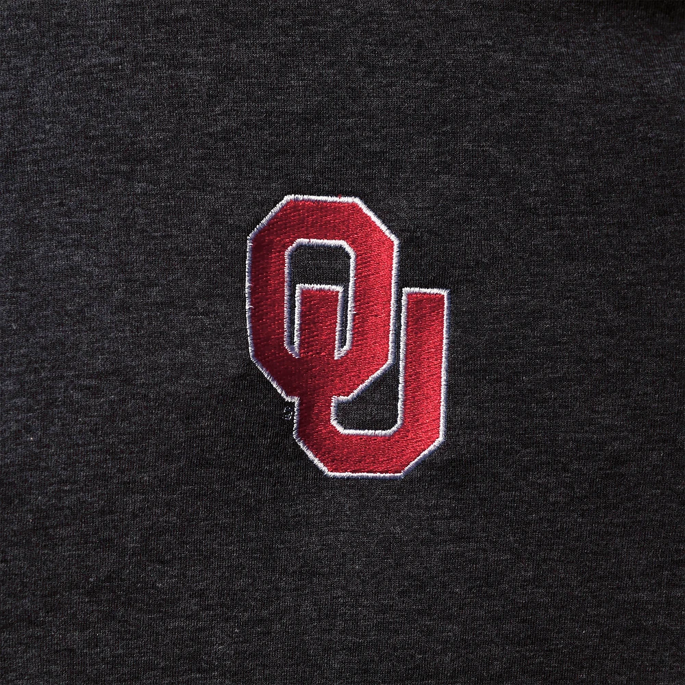 Men's Champion Heathered Black Oklahoma Sooners Field Day Team Quarter-Zip Jacket