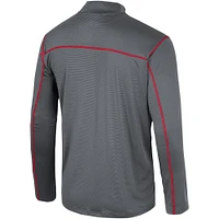 Men's Colosseum Black Oklahoma Sooners Cameron Quarter-Zip Windshirt