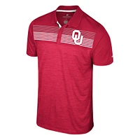 Men's Colosseum Crimson Oklahoma Sooners Big & Tall Langmore Polo