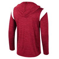 Men's Colosseum Crimson Oklahoma Sooners Dozer Half-Zip Windshirt