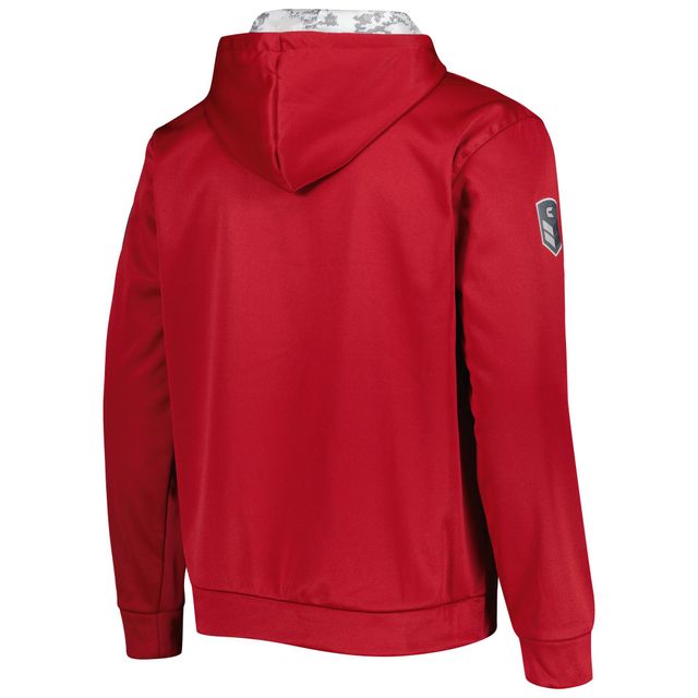 Colosseum Crimson Oklahoma Sooners OHT Military Appreciation Team Color Sweat à capuche pour homme