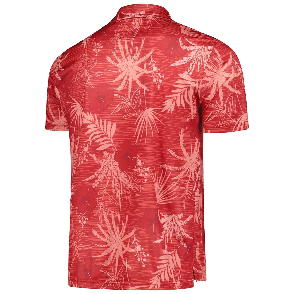 Men's Colosseum Crimson Oklahoma Sooners Palms Team Polo