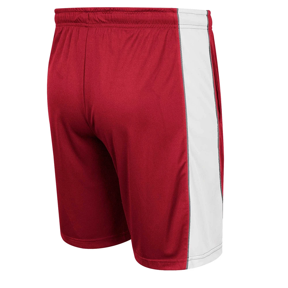 Men's Colosseum Crimson Oklahoma Sooners Panel Shorts