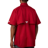 Chemise boutonnée Columbia Crimson Oklahoma Sooners Big & Tall Bonehead pour hommes