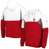 Men's Columbia Crimson Oklahoma Sooners Lodge Quarter-Zip Hoodie