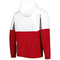 Men's Columbia Crimson Oklahoma Sooners Lodge Quarter-Zip Hoodie