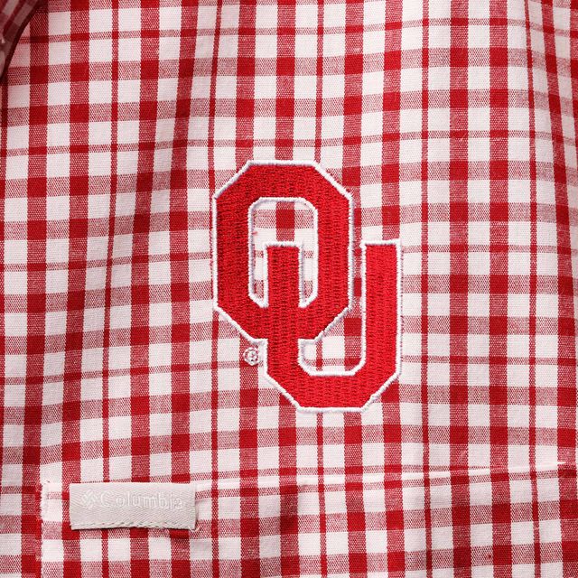 Chemise boutonnée Columbia Crimson Oklahoma Sooners Rapid Rivers pour homme