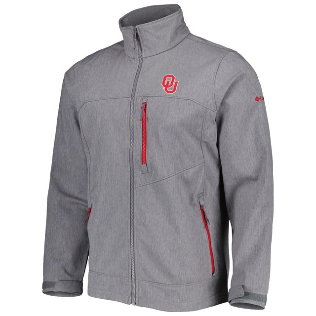 Veste Oklahoma Sooners Ascender II entièrement zippée Columbia Grey pour homme