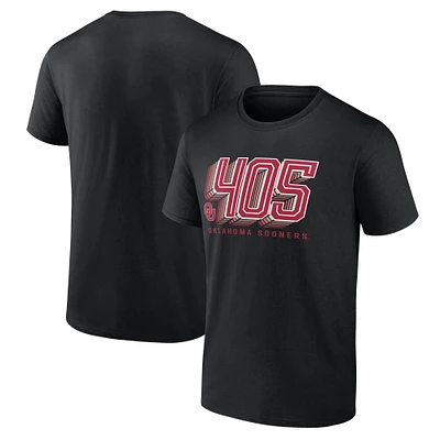Men's Fanatics Black Oklahoma Sooners Overtime Score T-Shirt