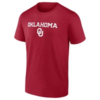 Men's Fanatics Crimson Oklahoma Sooners Game Day 2-Hit T-Shirt