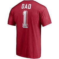 Men's Fanatics Crimson Oklahoma Sooners Team #1 Dad T-Shirt