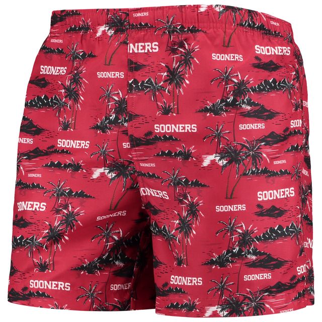 Maillot de bain FOCO Crimson Oklahoma Sooners Island Palm pour homme