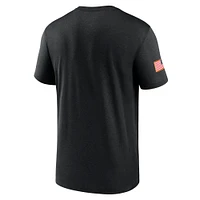 T-shirt de performance Jordan Brand noir pour homme Oklahoma Sooners 2024 Military Appreciation Legend