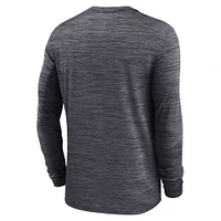 Men's Jordan Brand Black Oklahoma Sooners 2025 Sideline Velocity Performance Long Sleeve T-Shirt