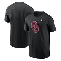 Men's Jordan Brand Black Oklahoma Sooners Primetime Evergreen Logo T-Shirt