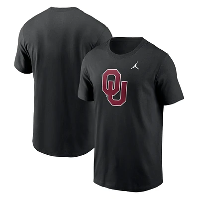 Men's Jordan Brand Black Oklahoma Sooners Primetime Evergreen Logo T-Shirt