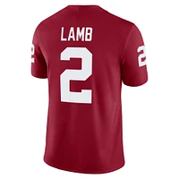 Men's Jordan Brand CeeDee Lamb Crimson Oklahoma Sooners Alumni Player Game Jersey